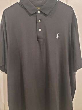 Polo by Ralph Lauren Black Polo with White Pony Logo